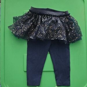 Garanimals Navy Blue Sparkle Skort Leggings